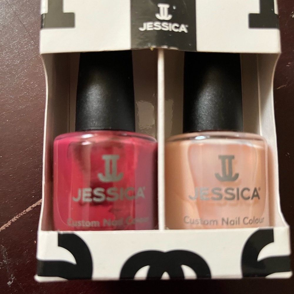 Jessica Vegan-Friendly Nail Polish Set - Red and Nude